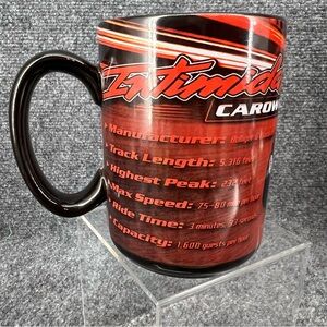 New Vintage Intimidator Carowinds Black Car #3 Dale Earnhardt Stats Mug